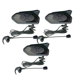 3 Pieces Set G4C Referee Headsets Intercom Full Duplex Soccer Volleyball Headsets